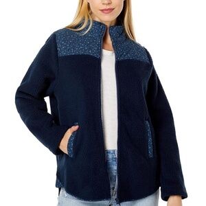 Madewell (Re)sourced Sherpa Zip-Front Jacket Size S EUC